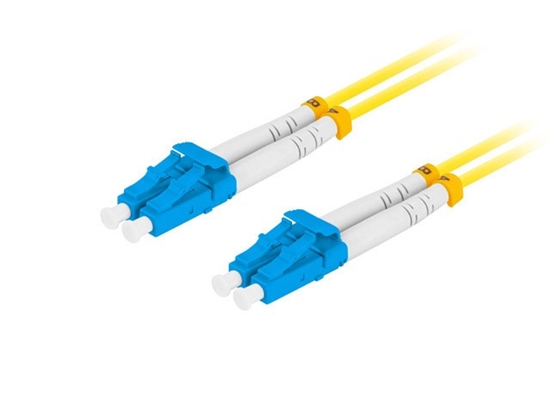 Picture of Patchcord światłowodowy Sm Lc/Upc-Lc/Upc Duplex 3.0Mm 1M żółty