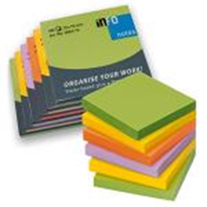 Picture of Līmlapiņas INFO 75x75 Spring asorti 6gab.x 100 lapas