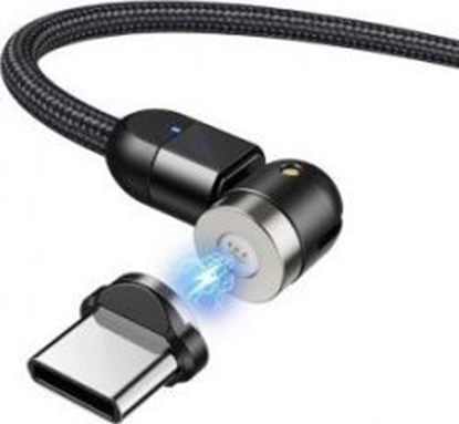 Attēls no Kabel USB Maclean USB-A - USB-C 1 m Czarny (MCE474)