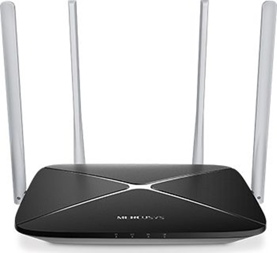 Picture of Wireless Router|MERCUSYS|Wireless Router|1167 Mbps|IEEE 802.3|IEEE 802.3u|IEEE 802.11b|IEEE 802.11g|IEEE 802.11n|IEEE 802.11ac|4x10/100M|LAN \ WAN ports 1|Number of antennas 4|AC12