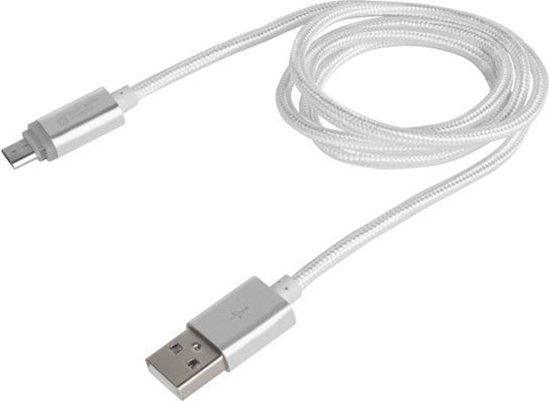 Изображение Kabel USB Natec USB-A - microUSB 1 m Biay (NKA-1209)