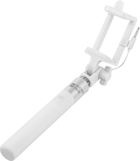 Picture of Selfie stick Monopod przewodowy SF-20W Biały 