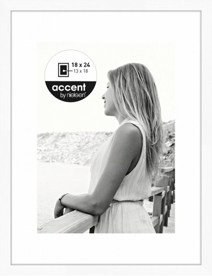 Picture of Nielsen Aura white 18x24 Wood incl. Passepartout 1134001