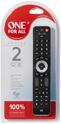 Picture of Pilot RTV One For All uniwersalny do 2 urzdze Dla wszystkich telewizorów i tunerów (urc7125)