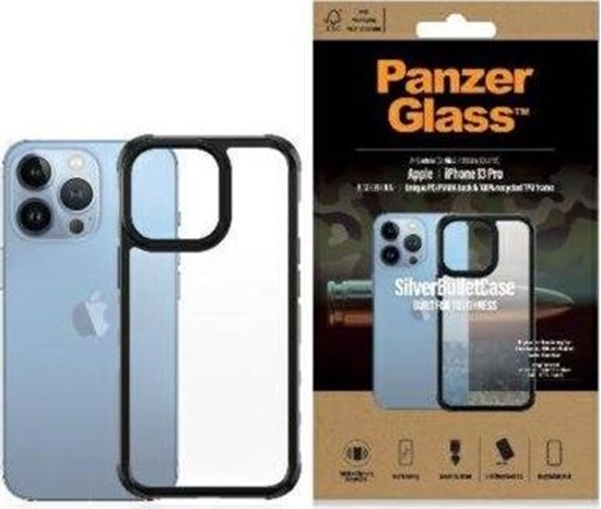 Picture of PanzerGlass PanzerGlass ClearCase iPhone 13 Pro 6.1" black Antibacterial Military grade SilverBullet 0324