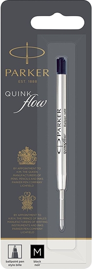Picture of Parker Quinkflow Mine M black Ballpoint Pen (Blister)