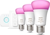 Изображение Philips Hue LED Lamp  E27 3-Pack White Color Amb. + Set