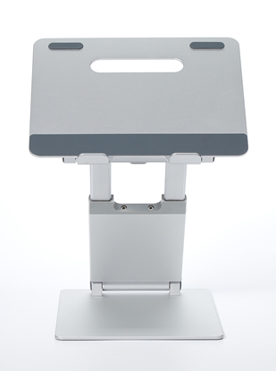 Изображение POUT Eyes3 Lift - Aluminium telescopic laptop stand, silver grey