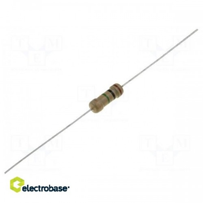 Attēls no Resistor:carbon film;THT;10k9;0.5W;±5%;Ø3.2x9mm;axial