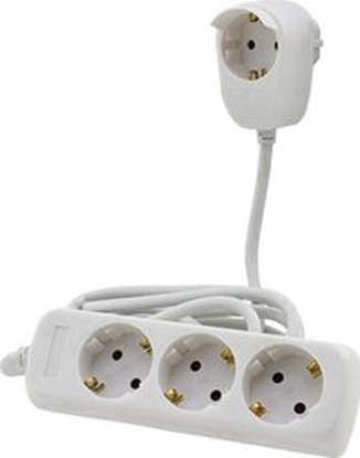 Picture of REV Multiple Socket Outlet 3+1-fold 2m white Powersplit