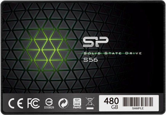 Изображение Silicon Power | S56 | 480 GB | SSD form factor 2.5" | Solid-state drive interface SATA | Read speed 560 MB/s | Write speed 530 MB/s