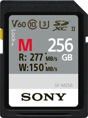 Attēls no Sony SDXC M series         256GB UHS-II Class 10 U3 V60
