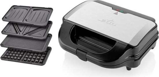 Picture of ETA Sandwich maker Sorento 315190010 900 W, Number of plates 4, Number of pastry 2, Black/Stainless steel