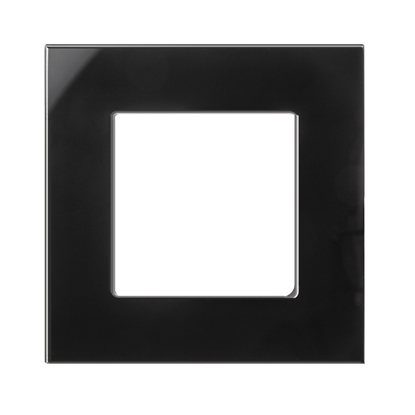 Attēls no Maclean Ramka szklana Maclean MCE730B pojedyncza, czarna, 86x86mm