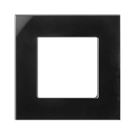 Picture of Maclean Ramka szklana Maclean MCE730B pojedyncza, czarna, 86x86mm