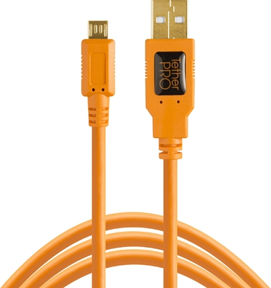 Attēls no Tether Tools TetherPro USB 2.0 A Male to Micro B 5-pin orange