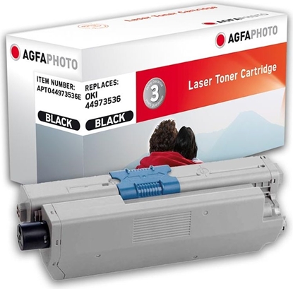 Picture of Toner AgfaPhoto APTO44973536E Black Zamiennik 44973536 (APTO44973536E)