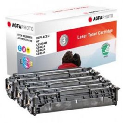 Picture of Toner AgfaPhoto APTHPCF370AME Zestaw CMY Zamiennik 305A (APTHPCF370AME)