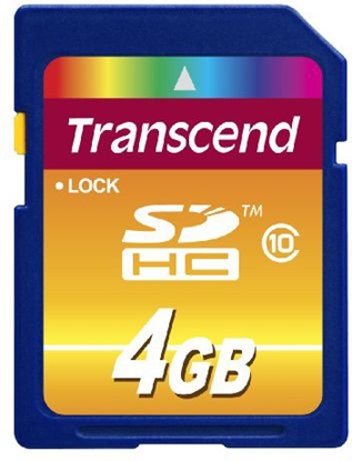 Picture of Transcend SDHC               4GB Class 10
