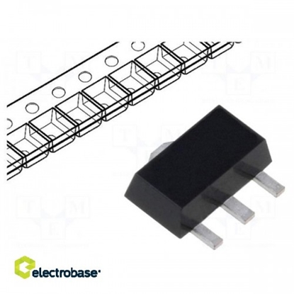 Picture of Transistor:PNP;bipolar;80V;1A;1.35W;SOT89