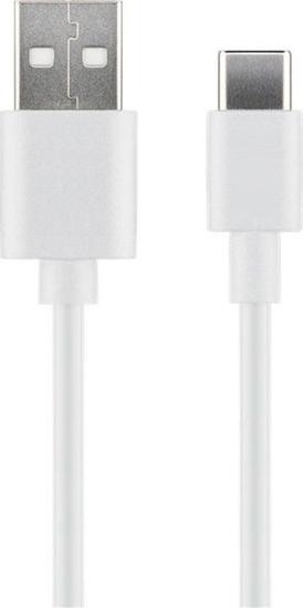 Изображение Kabel USB MicroConnect USB-A - USB-C 1 m Biay (USB3.1CCHAR1W)