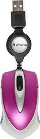 Picture of Verbatim Go Mini Optical Travel Mouse Hot Pink      49021