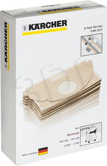 Изображение Worki filtracyjne do WD 2 nr katalogowy 6.904-322.0