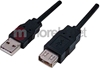 Изображение Kabel USB Manhattan USB-A - USB-A 0.5 m Czarny (322904)