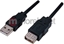 Attēls no Kabel USB Manhattan USB-A - USB-A 0.5 m Czarny (322904)