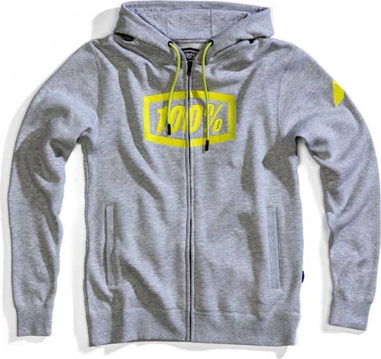 Picture of 100% Bluza mska Syndicate Hooded Zip Sweatshirt Grey Heather r. L