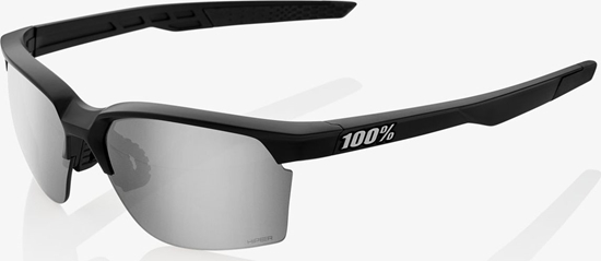 Picture of 100% Okulary Sportcoupe Matte Black HiPER Silver Mirror Lens