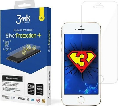 Attēls no 3MK 3MK Silver Protect+ iPhone 5/5S/SE Folia Antymikrobowa montowana na mokro