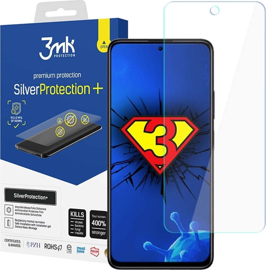 Picture of 3MK 3MK Silver Protect+ Xiaomi Redmi Note 11S 4G Folia Antymikrobowa montowana na mokro