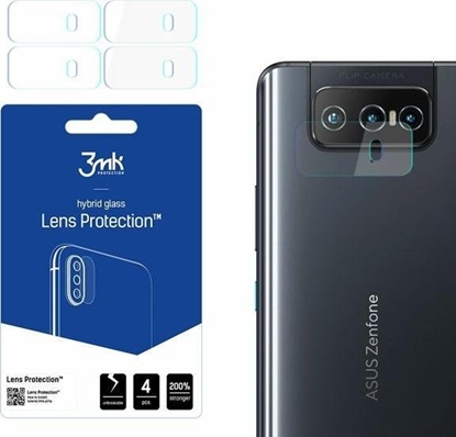 Attēls no 3MK Szko hybrydowe na obiektyw aparatu 3MK Lens Protection Asus Zenfone 8 Flip 5G [4 PACK]