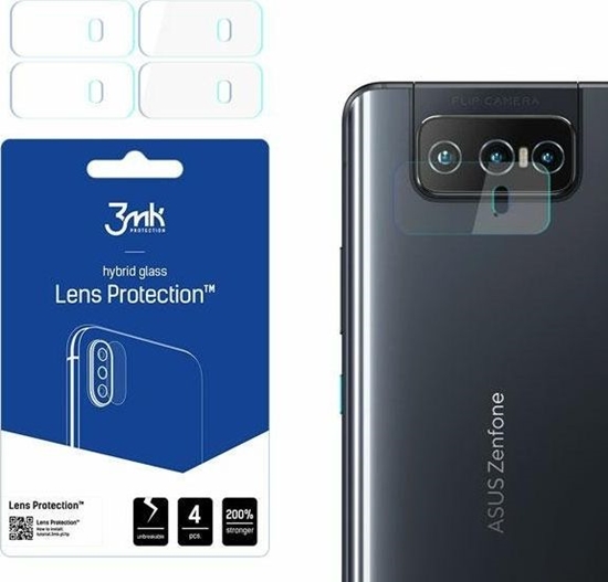 Picture of 3MK Szko hybrydowe na obiektyw aparatu 3MK Lens Protection Asus Zenfone 8 Flip 5G [4 PACK]