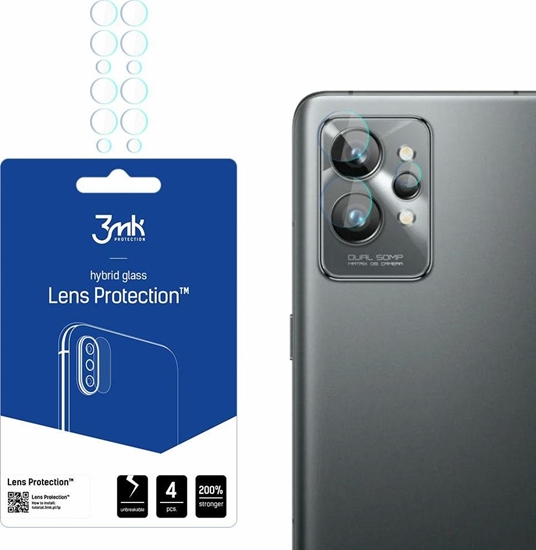 Picture of 3MK Szko hybrydowe na obiektyw aparatu 3MK Lens Protection Realme GT 2 Pro [4 PACK]