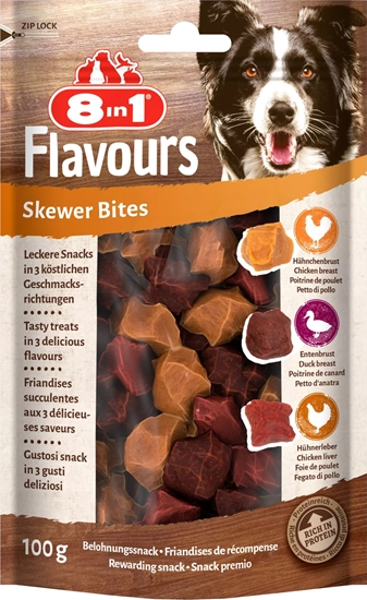 Picture of 8in1 Przysmak FLAVOURS Skewer Bites 100g