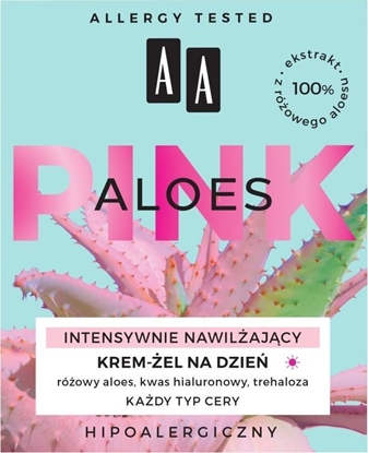 Picture of AA Pink intensywnie nawilajcy krem-el do kadego typu cery na dzie Aloes 50ml