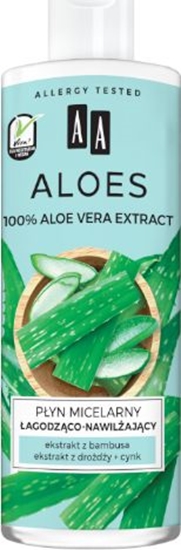 Picture of AA Aloes 100% Pyn micelarny agodzco-nawilajcy 400ml