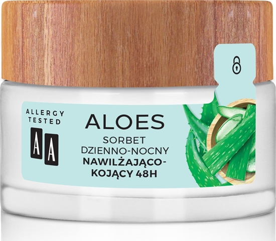 Picture of AA Aloes 100% Sorbet dzienno-nocny nawilajco kojcy 48H 50ml