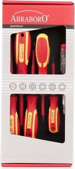 Picture of Abraboro ZESTAW 6 WKRTAKÓW DLA ELEKTRYKA - ABRABORO CERTYFIKAT VDE AB52006000 ABRABORO