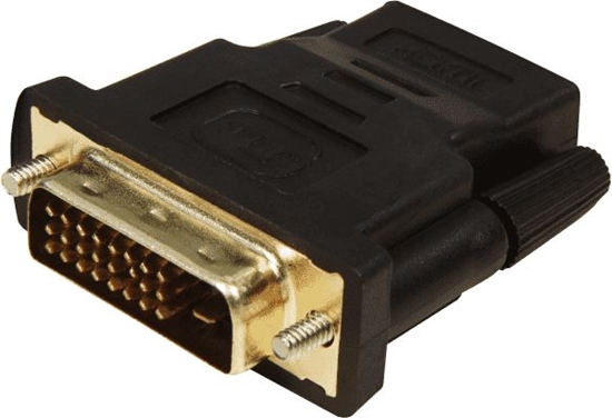 Picture of Adapter AV HDMI - DVI-D czarny (77401)