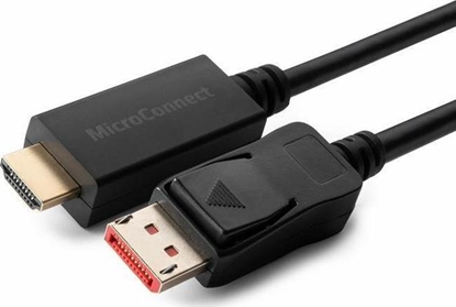 Изображение Kabel MicroConnect DisplayPort - HDMI 0.5m czarny (MC-DP-HDMI-0504K)