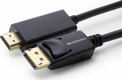 Изображение Kabel MicroConnect DisplayPort - HDMI 10m czarny (MC-DP-HDMI-1000)