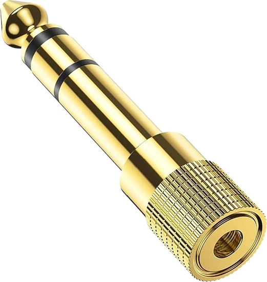 Picture of Adapter AV Mozos Jack 3.5mm - Jack 6.3mm zoty (MA6335)