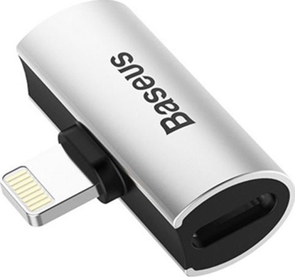 Picture of Adapter USB Baseus L46 Lightning - Lightning x2 Srebrny  (BRA008294)
