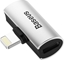 Изображение Adapter USB Baseus L46 Lightning - Lightning x2 Srebrny  (BRA008294)