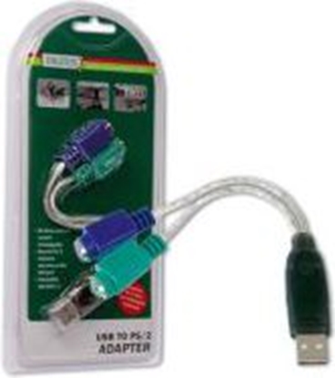 Изображение Adapter USB Digitus USB - PS/2 Biały  (ADA70118)