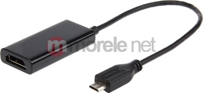 Изображение Adapter USB Gembird microUSB - HDMI + microUSB Czarny  (AMHL002)