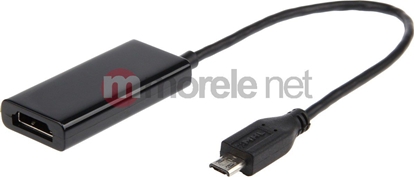 Attēls no Adapter USB Gembird microUSB - HDMI Czarny  (AMHL003)